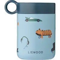 Liewood Kid's Kiani Printed Food Jar Contenitori per alimenti (350 ml, blu)