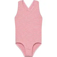 Color Kids Kid's Swimsuit Seersucker Costume intero Bambini (116, fuchsia)