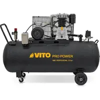 Vito Compressore d'aria trifase a cinghia, 300 l, 10 bar, 4000 W, 5,5 CV, , 500 l/min.