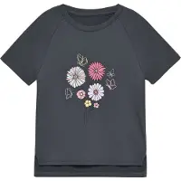 Color Kids Girl's T-Shirt with Print S/S Maglia funzionale Bambini (134, blu)