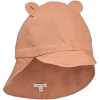 Liewood Kid's Gorm Linen Sun Hat with Ears Cappellino Bambini (45-48 cm - 6-9 Months, arancione)