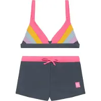 Color Kids Kid's Bikini Colorblock Bikini Bambini (122, blu)