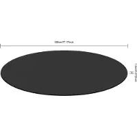 StarTech.com Tappetino protettivo rotondo Whirlpool - Diametro 196 cm - 12 mm in schiuma EVA - Impermeabile - Antiscivolo - Isolante - Adatto per piscine idromassaggio, interni ed esterni