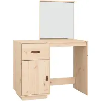 Syfax Toeletta 95x50x134 cm in Legno Massello di Pino