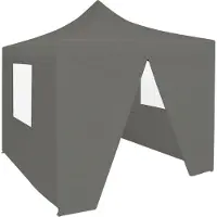Syfax Tendone per Feste Pieghevole Pop-Up con 4 Pareti 3x3m Antracite