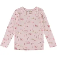 Joha Kid's Blouse L/S Maglia a manica lunga merino Bambini (80, fuchsia)