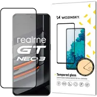 Wozinsky Super Resistente Colla Piena Vetro Temperato Per Schermo Intero Con Telaio Caso Amichevole Realme Gt Neo 3 Nero