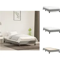 vidaXL Struttura letto grigio chiaro 90x190 cm in velluto - Letti e strutture letto
