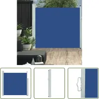 The Living Store Tenda laterale estensibile 170×300 cm Blu