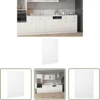 The Living Store Pannello per lavastoviglie Bianco 45x3x67 cm Materiale a base di legno