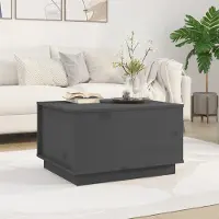 Prolenta Maison Exclusive - Tavolino grigio 60x50x35 cm in legno massello di pino