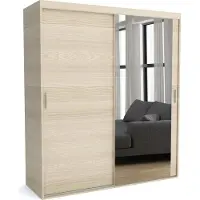 Furnlux Classic FURNLUX Stuoia per cappotti C Brown 190cm / Colore principale: Brown / Dimensioni: 190 x 60 x 205 cm