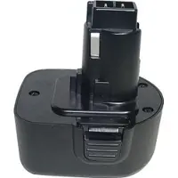 T6 Power Batteria per Black and Decker CD120GK2, Ni-MH, 12 V, 2000 mAh (24 Wh), nero