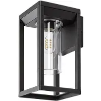 Rabalux Apparecchio per facciate nero Zernest per lampadina E27 77085