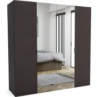 Furnlux Classic FURNLUX Armadio stuoia A Brown 190cm / Colore principale: Brown / Dimensioni: 190 x 60 x 205 cm