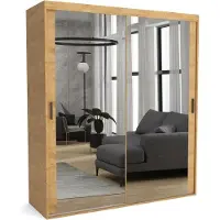 Furnlux Classic FURNLUX Stuoia armadio A Beige 160cm / Colore principale: Beige / Dimensioni: 160 x 60 x 205 cm