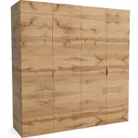 Furnlux Classic FURNLUX Armadio stuoia A Brown 220cm / Colore principale: Brown / Dimensioni: 220 x 60 x 205 cm