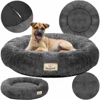 AIO Factory Cuccia per cani, lettiera, cuscini, divano, divanetto, recinto, antiscivolo 120 cm grigio scuro