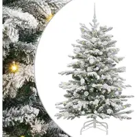 Syfax Albero di Natale Artificiale con Rami Pieghevoli Bianco 150 cm