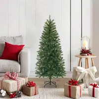 Prolenta Maison Exclusive - Albero di Natale artificiale, 120 cm, in PVC, PE e acciaio, colore verde