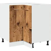 vidaXL Mobiletto da cucina Lyon effetto legno vecchio 75,5x75,5x81,5 cm materiale a base di legno