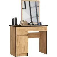 RAUMHIRSCH FURNITURE raumhirsch: Tavolino da trucco con specchio | Tavolino per cosmetici | Comodino da parrucchiere