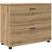 Syfax Mobile da Bagno con porta Rovere artigianale 76,5 x 35 x 64 cm
