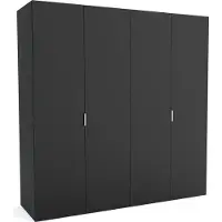 Furnlux Classic FURNLUX Stuoia per cappotti B Black 230cm / Colore principale: Nero / Dimensioni: 230 x 60 x 205 cm