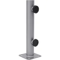 Prolenta Maison Exclusive - Portaombrelli per pali di diametro 32/34/38 mm, in acciaio argentato
