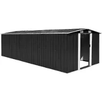 Syfax Casetta da Giardino 257x580x181 cm in Metallo Antracite