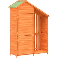 Syfax Rimessa da Giardino Marrone 120x53,5x170 cm Legno Massello Pino