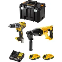 DeWalt Kit DWK209 (DCD796 + DCH133 + 2 x 2,0 Ah + DCB107 + TSTAK VI)