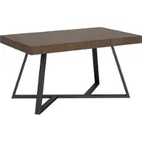 Ityhome - Tavolo allungabile 160/420X90 cm Booster noce gambe antracite