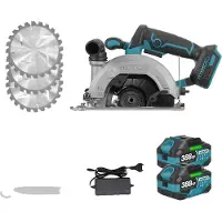 OEM Sega circolare, motore brushless, angolo di taglio regolabile, 2 batterie
