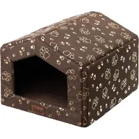 Doggy Cuccia per cani da interno con cuscino -55x59 cm- Morbida cuccia per cani in tessuto Oxford, idrorepellente, leggera e compatta |