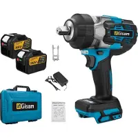 OEM Avvitatore a percussione, coppia 2800 N.M, motore brushless, 2 batterie, custodia in plastica