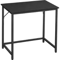 Vasagle Scrivania , piccola scrivania per computer, ufficio per studio, camera da letto, 50 x 80 x 76 cm, design industriale, struttura in metallo, nero