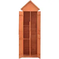 Syfax Capanno per Attrezzi in Legno 71x60x213 cm