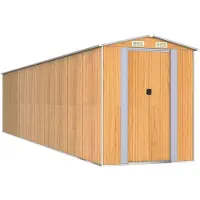 Syfax Capanno Giardino Marrone Chiaro 192x855x223 cm Acciaio Zincato