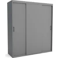 Furnlux Classic FURNLUX Armadio stuoia A Grigio 270cm / Colore principale: Grigio / Dimensioni: 270 x 60 x 205 cm