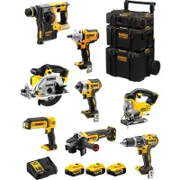 DeWalt Kit DWK800 (DCD796 + DCH273 + DCG405 + DCF887 + DCF894 + DCS331 + DCS391 + DCL050 + 3 x 5,0 Ah + DCB115 + 3en1 Caddy)