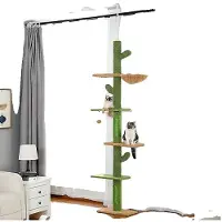 OEM Albero per gatti, albero da arrampicata regolabile, tiragraffi, AMT0187GN, come immagine
