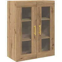 Syfax Armadietto a muro Rovere artigianale 69,5 x 34 x 90 cm