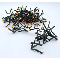 Spetebo 3.12 luci fiabesche per interni ed esterni - 300 LED / 15 metri - bianco caldo / cavo verde (300/15m)