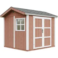 Timbela Capanno da giardino di 5,9 m² - H252x250x294 cm - M913A-REDWOOD RED