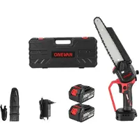 OEM Seghetta elettrica, motore brushless, diametro di taglio 8 pollici, set di 2 batterie B