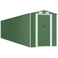 Syfax Capanno da Giardino Verde 192x938x223 cm Acciaio Zincato