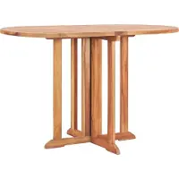 The Living Store Tavolo da giardino pieghevole Butterfly 120x70x75cm in legno massiccio teak