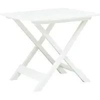 Syfax Tavolo da Giardino Bianco 79x72x70 cm Plastica