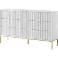 Furnlux Classic FURNLUX Cassettiera Avon White And Old 154cm / Colore principale: Bianco / Dimensioni: 154 x 91 x 39 cm